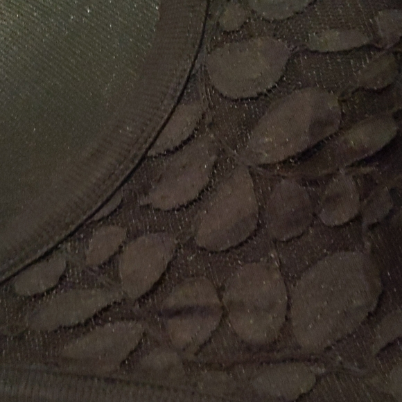 Black on Black Lace Tank Size Large - Picture 2 of 2